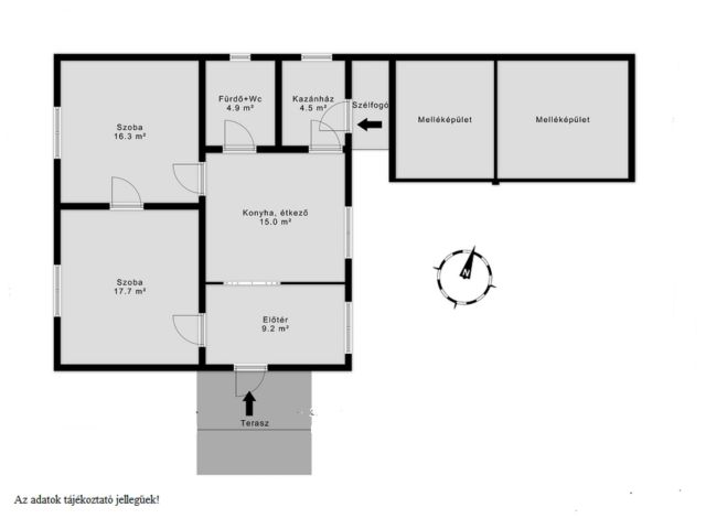 Felújítandó 2 szobás ház Szabadkígyóson